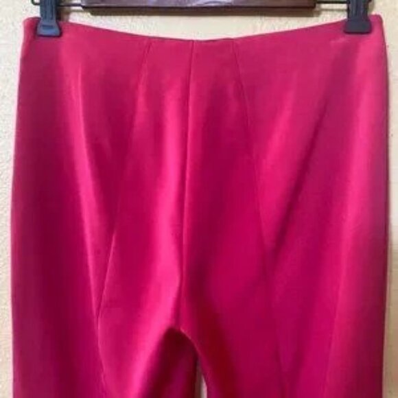 AKRIS Melissa Barbie Pink Silk Trouser Pant Fuscia Straight Leg RARE size 2 - Picture 7 of 15